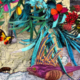 Circular Silvery Saer - Leopard Stingray | Original Artwork 2021 | Kristjana S Williams