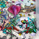 Circular Silvery Saer - Leopard Stingray | Original Artwork 2021 | Kristjana S Williams