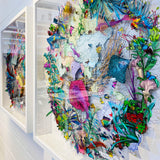 Circular Silvery Saer - Leopard Stingray | Original Artwork 2021 | Kristjana S Williams