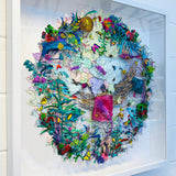 Circular Silvery Saer - Leopard Stingray | Original Artwork 2021 | Kristjana S Williams