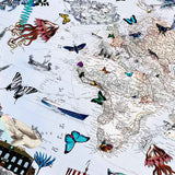 Klakinn & Evropa - Circular Map - Art Print - Kristjana S Williams Studio