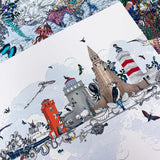 Heima a Froni - Iceland Skyline - Art Print - Kristjana S Williams Studio