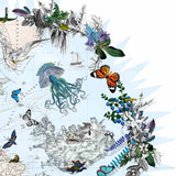 Klakinn & Amerika - Circular Map - Art Print - Kristjana S Williams Studio