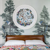 Klakinn & Amerika - Circular Map - Art Print - Kristjana S Williams Studio