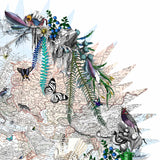 Klakinn & Evropa - Circular Map - Art Print - Kristjana S Williams Studio