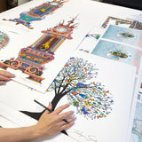 Map Hatter Spade - Alice Tree - Art Print - Kristjana S Williams Studio