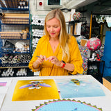 Cool Sky Queen Bee - Art Print - Kristjana S Williams Studio