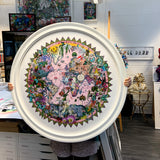 Ceylon Leopard Circular Solsetur - Art Print - Kristjana S Williams Studio