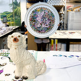 Ceylon Leopard Circular Solsetur - Art Print - Kristjana S Williams Studio