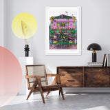 Reptilian Rosa Holl - Art Print - Kristjana S Williams Studio