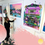 Reptilian Rosa Holl - Art Print - Kristjana S Williams Studio