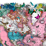 Sailing the Pink Sea Heimskort - Art Print - Kristjana S Williams Studio