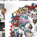 Hringlaga Heimskort - World Aedificia - Art Print - Kristjana S Williams Studio