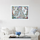 Taera Bretland - Blaeu British Isles - Art Print - Kristjana S Williams Studio