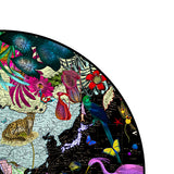 The Neon Black Sea Africa and Asia - Art Print - Kristjana S Williams Studio