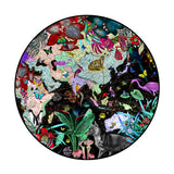 The Neon Black Sea Africa and Asia - Art Print - Kristjana S Williams Studio