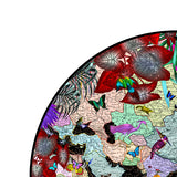 The Neon Black Sea Africa and Asia - Art Print - Kristjana S Williams Studio