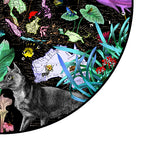 The Neon Black Sea Africa and Asia - Art Print - Kristjana S Williams Studio