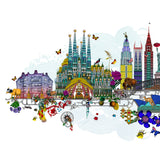 World in the Clouds Skyline - Art Print - Kristjana S Williams Studio