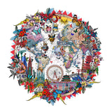 Hringlaga Heimskort - World Aedificia - Art Print - Kristjana S Williams Studio