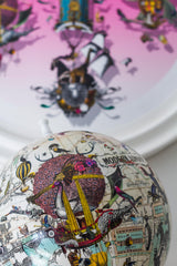 East Meets West Lundunar Kort Globe - Small - Kristjana S Williams Studio