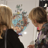 Mountain og Elephant Ocean Jordin I - Art Print - Kristjana S Williams Studio