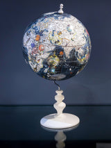 World Map Globe Dark Navy - Kristjana S Williams Studio