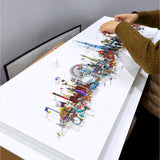 The London Skyline – Kettir og Kóngar - 3D Artwork - Kristjana S Williams Studio