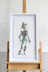 Still Skeleton  - Framed Artwork - Kristjana S Williams Studio