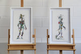 Still Skeleton  - Framed Artwork - Kristjana S Williams Studio