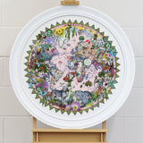 Ceylon Leopard Circular Solsetur - Framed Artwork - Kristjana S Williams Studio
