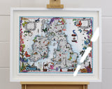 Taera Bretland - Blaeu British Isles - Framed Artwork - Kristjana S Williams Studio
