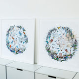 Klakinn - Circular Map - Art Print Collection - Kristjana S Williams Studio