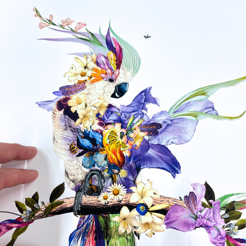 Botanical Tilda Gin Bird I – Purple & Citrus