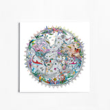 Circular Silfur Sea - Art Print - Kristjana S Williams Studio
