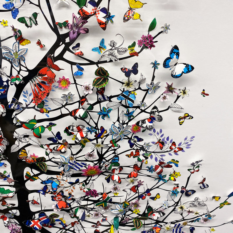 International Butterfly Tré Original Artwork - Kristjana S Williams Studio