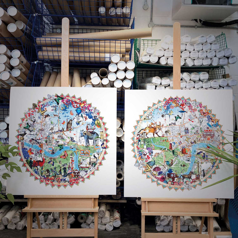 Austur Elephant London - Art Print - Kristjana S Williams Studio