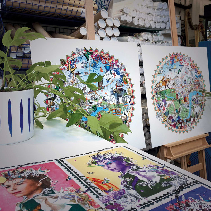 Austur Elephant London - Art Print - Kristjana S Williams Studio