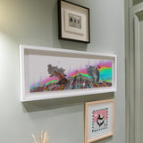 Firemountains & Jardskorpufleka - Hvítt - Skyline - Art Print - Kristjana S Williams Studio