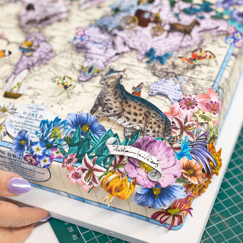 Globe Trotters Floating Maps | Original Artwork 2023 | Kristjana S ...