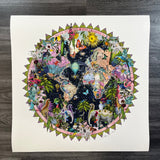 Navy Ceylon World Map - Artist Proof