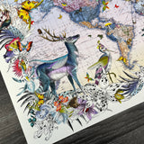 Dragonfly Deer Iridescent World - Artist Proof