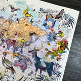 Dragonfly Deer Iridescent World - Artist Proof