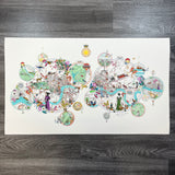 Bubbling London Map - Artist Proof
