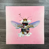 Golden Majestic Bee - Pink - Artist Proof