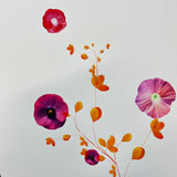 Orange Neon Pressed Flowers - Artist Proof