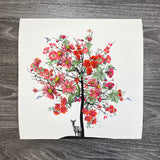 Red Floral Tree - Artist Proof