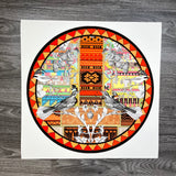 Aztec Bird Circular - Artist Proof