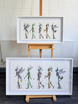 Skeletal Landscape - Large - Framed Artwork - Kristjana S Williams Studio
