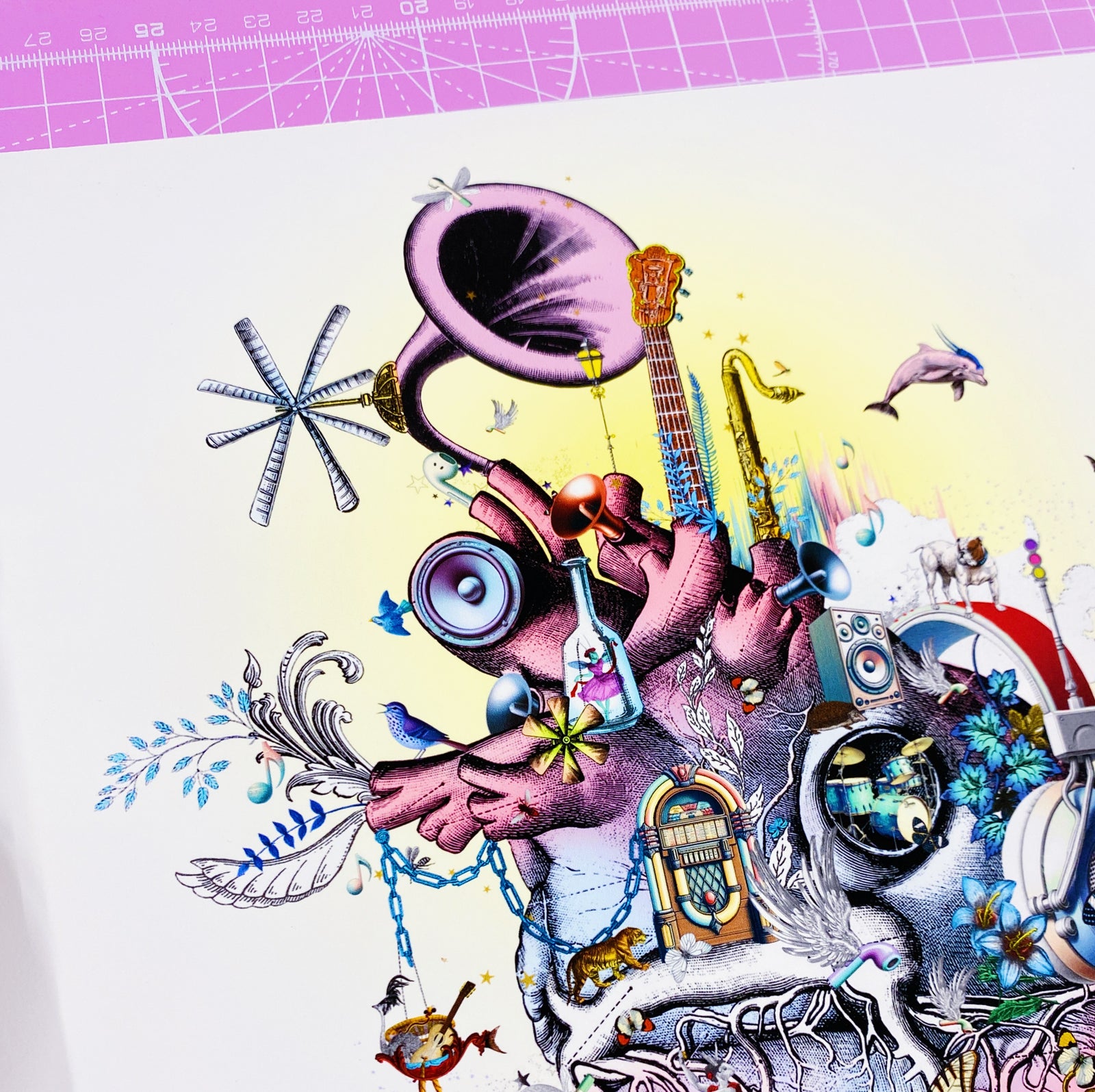 アート・デザイン・音楽 pkin jacek / fota Sounds of the Heart - Art Print | Kristjana S Williams Studio